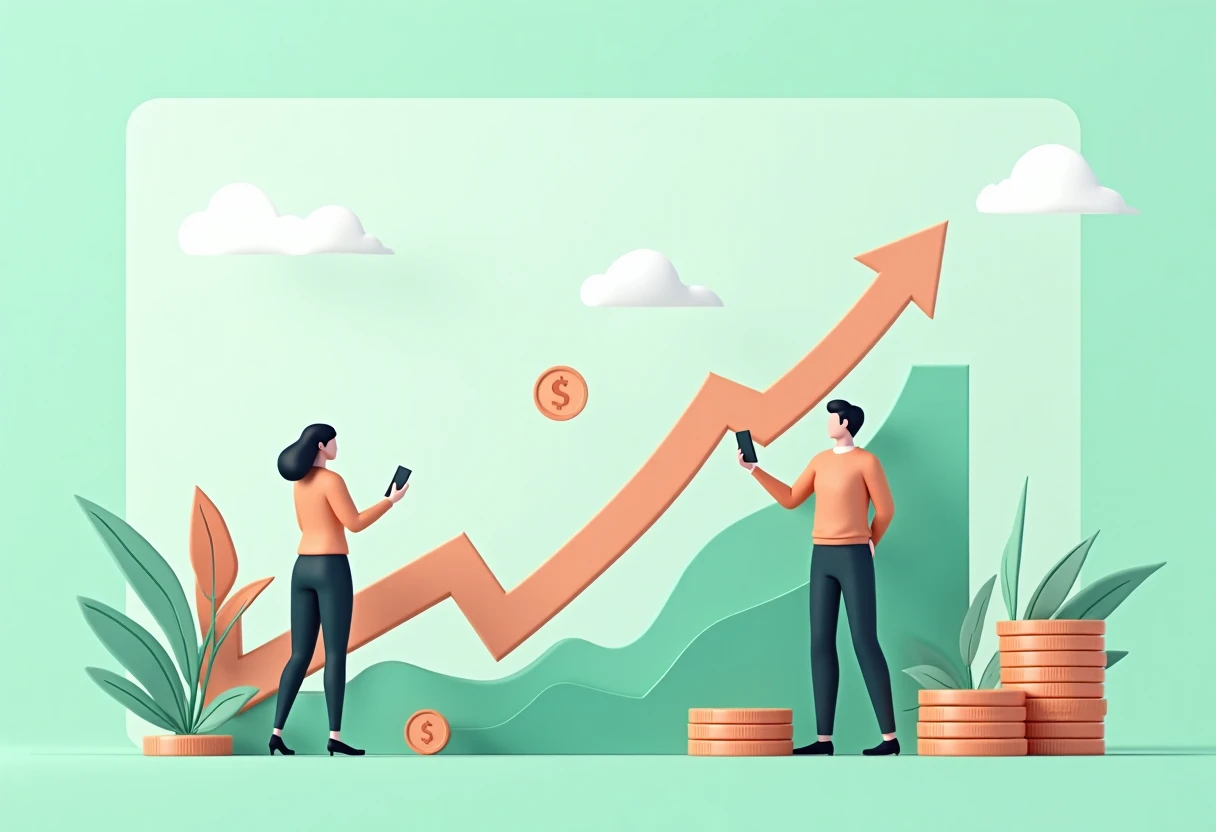 Ilustração de financiamento empresarial premium