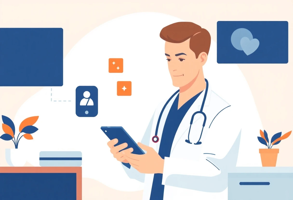 Aplicación médica en uso