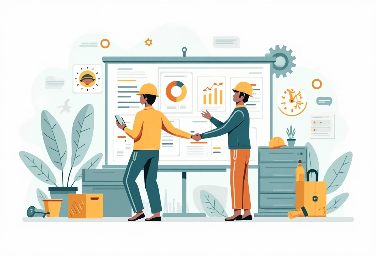Taller de herramientas en construcción