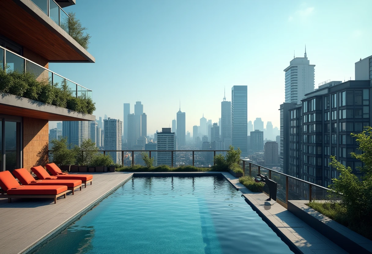 Vue sur des appartements modernes
