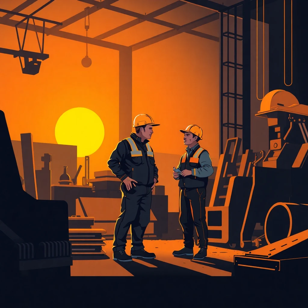 Travailleurs sur chantier