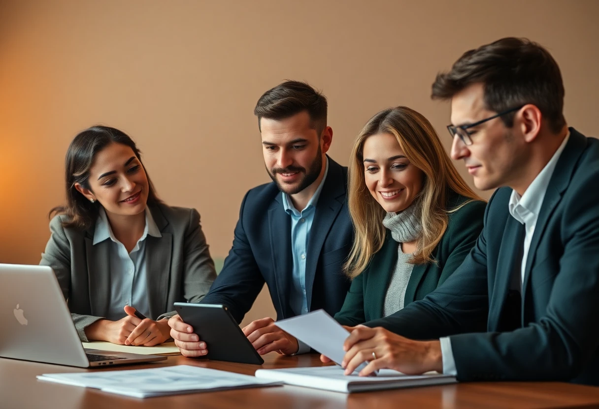 Discussion de financement dans un bureau moderne