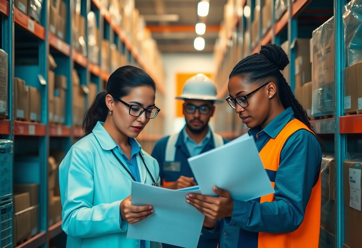 Trabajadores de logística en Montería