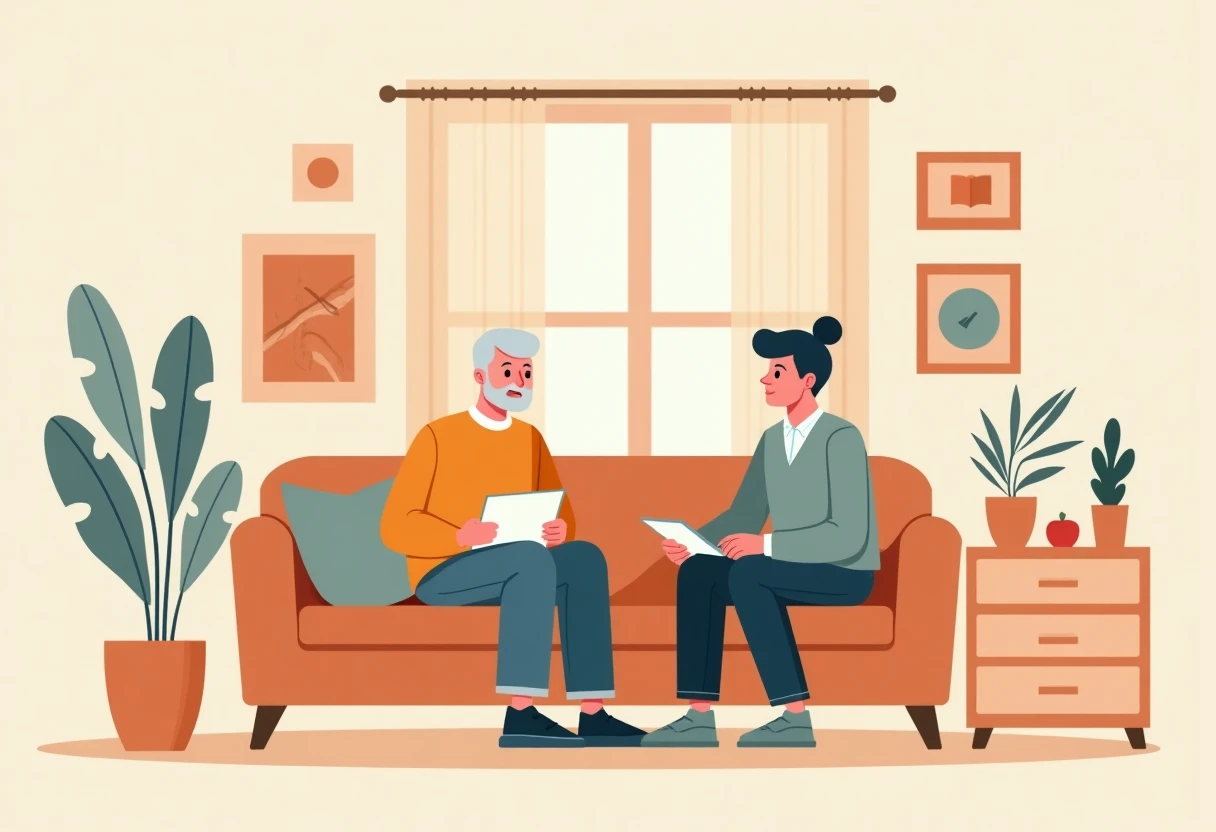 Discussing pension benefits
