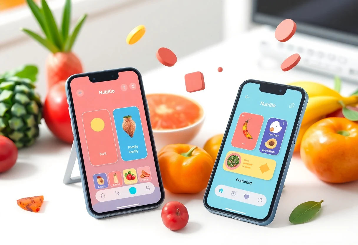 Aplicaciones de nutrición en uso