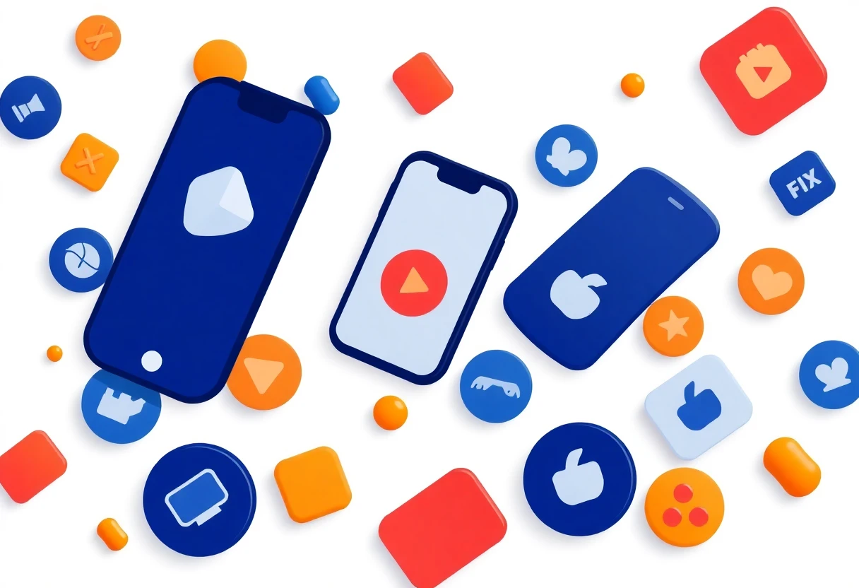 Iconos de aplicaciones de streaming