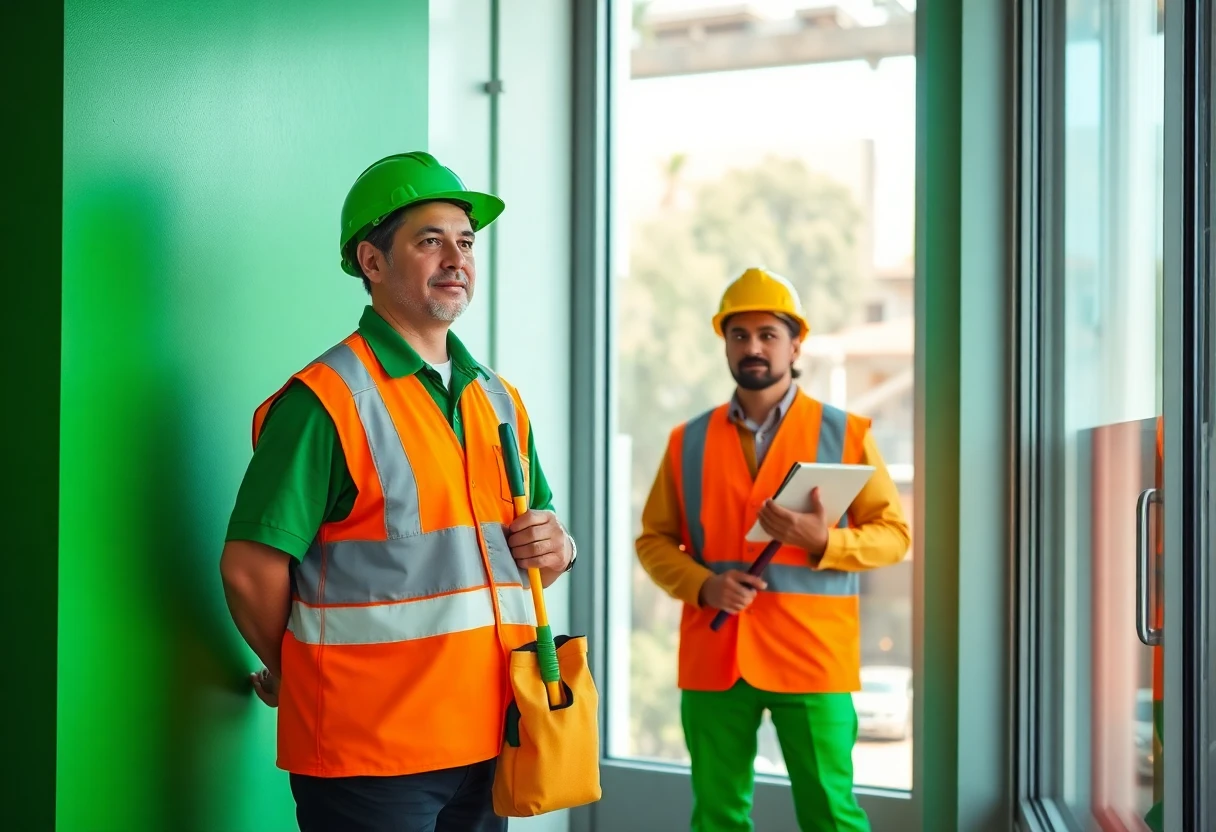 Trabajos de limpieza en oficinas