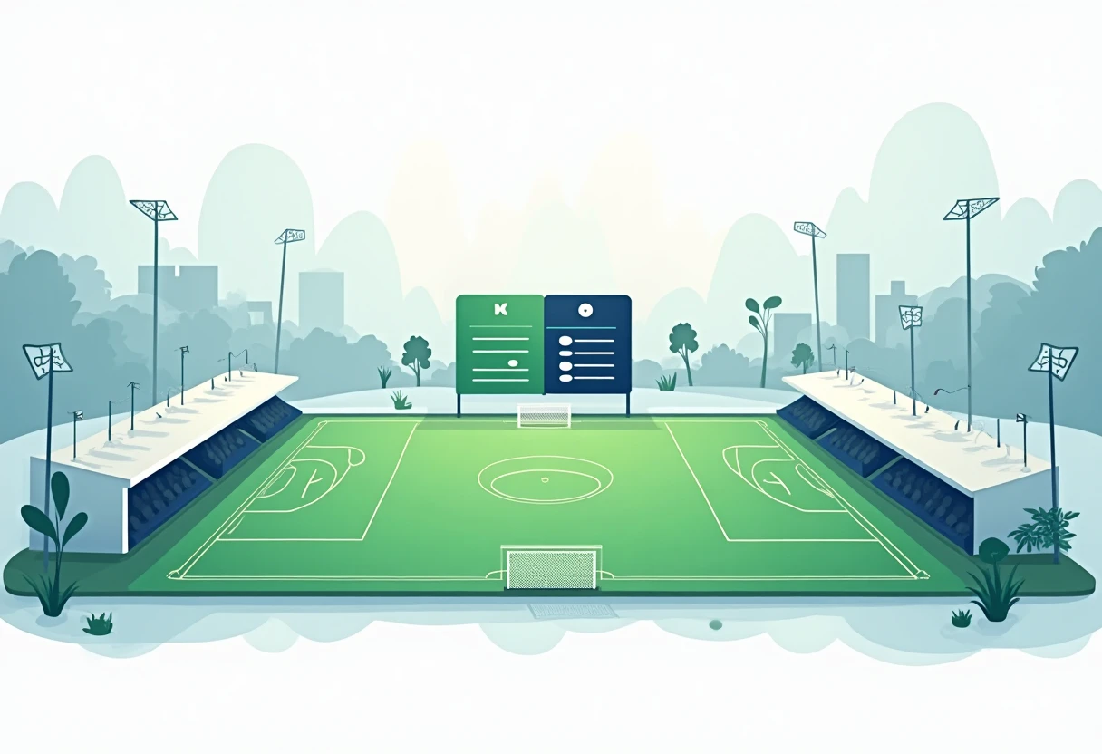 Tablero de fixture de un estadio