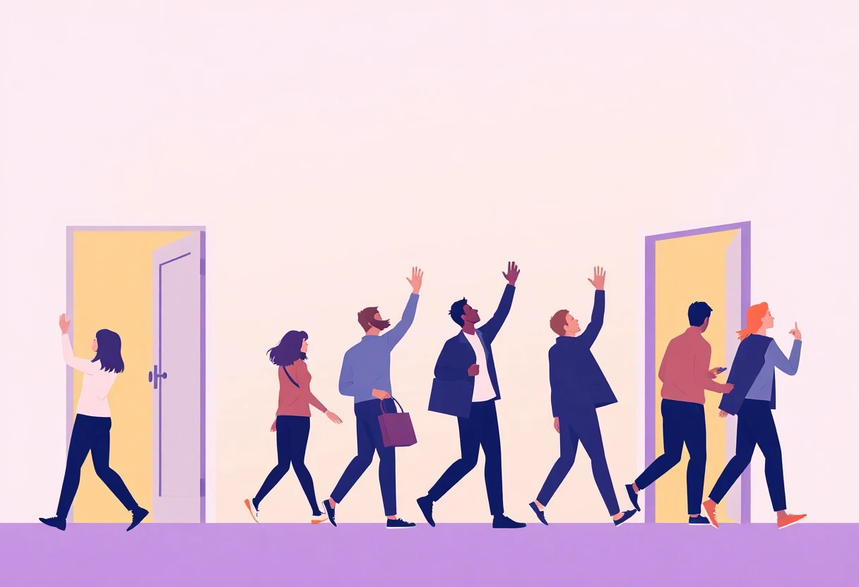 Personas trabajando desde casa con tonos cálidos