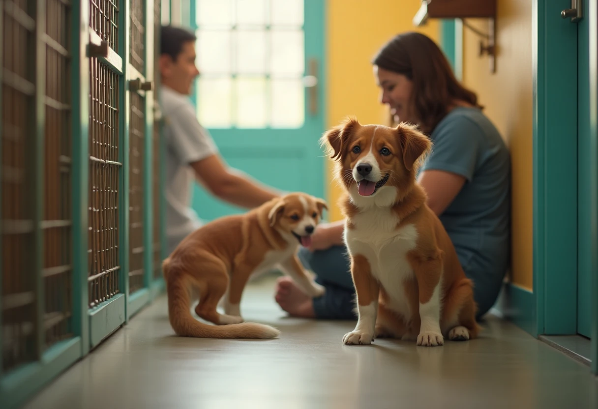 Cozy animal shelter room