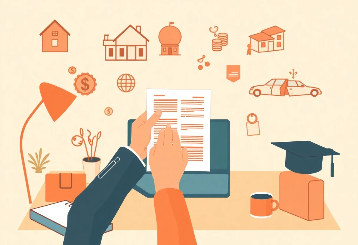 Reviewing loan options