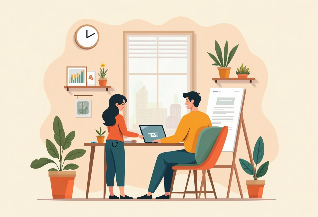 Online tutoring in a cozy home