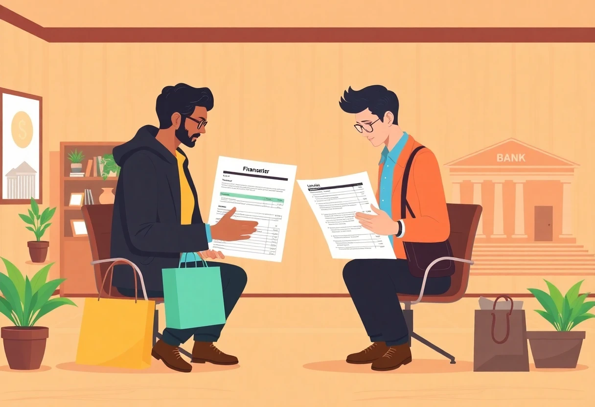 Expatriates reviewing loan options