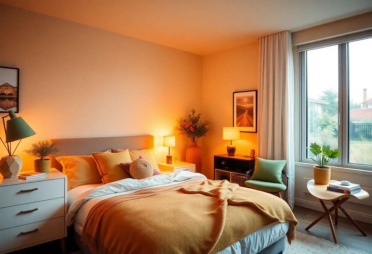 Comfortable bedroom interior