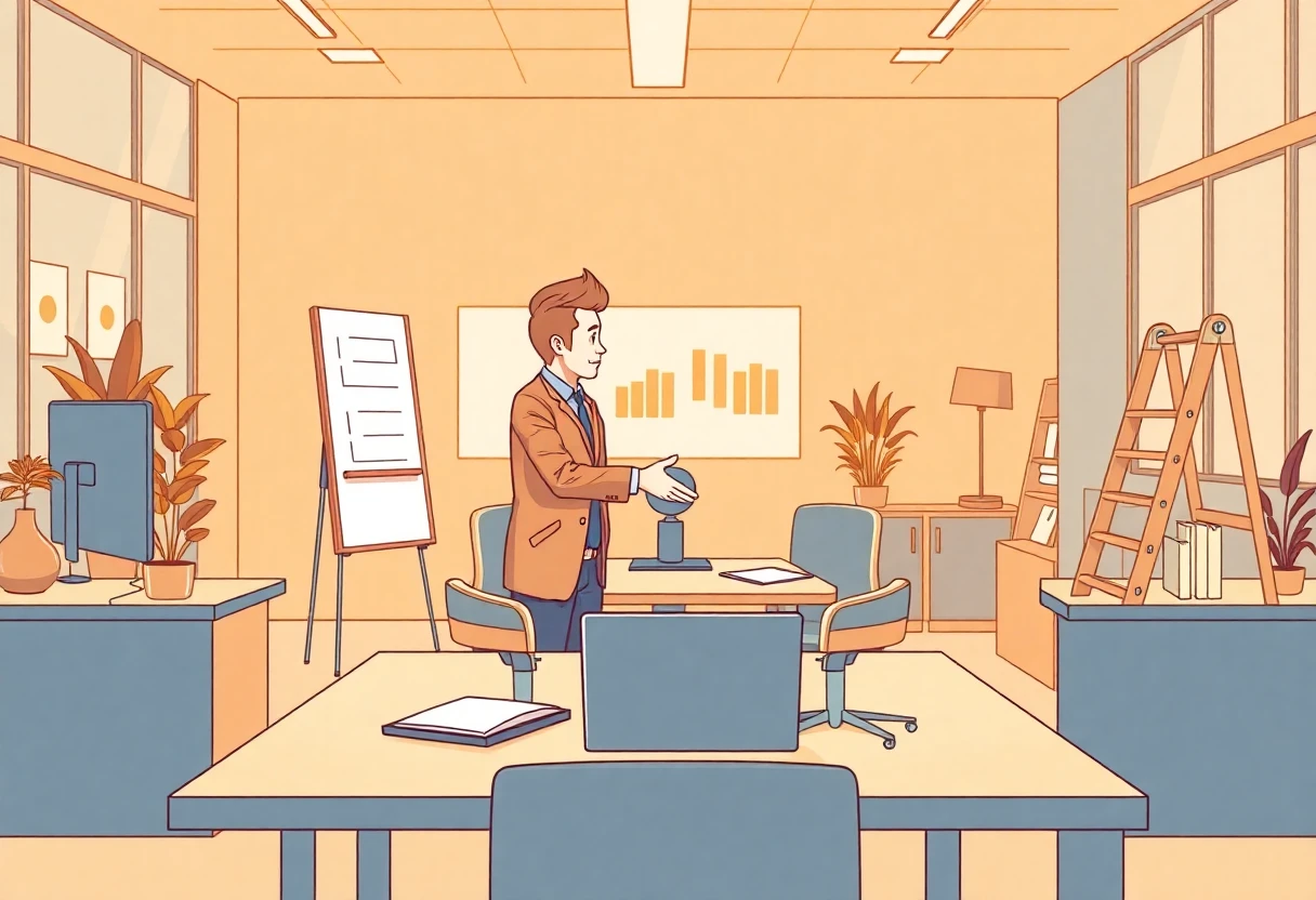 Collaboration professionnelle dans un bureau moderne
