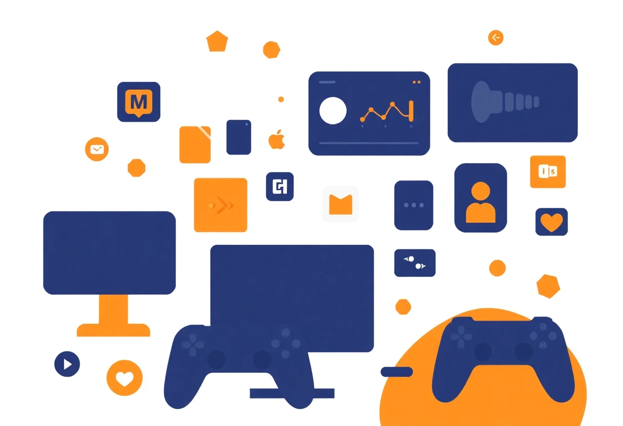 Film creation abstract illustration