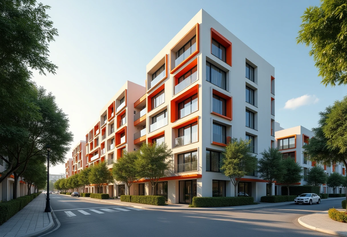 Vista de un edificio de condominios