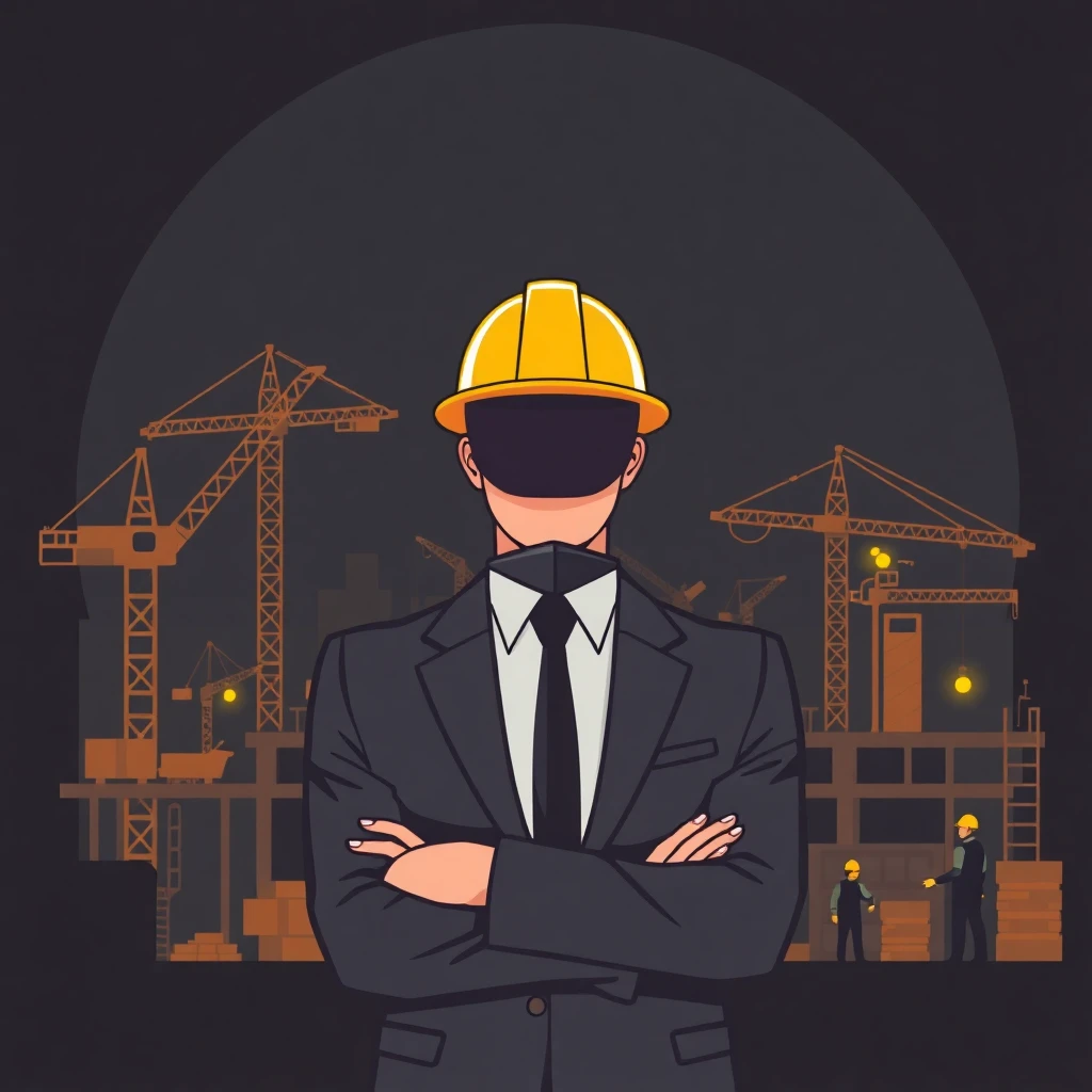Project manager at a construction site
