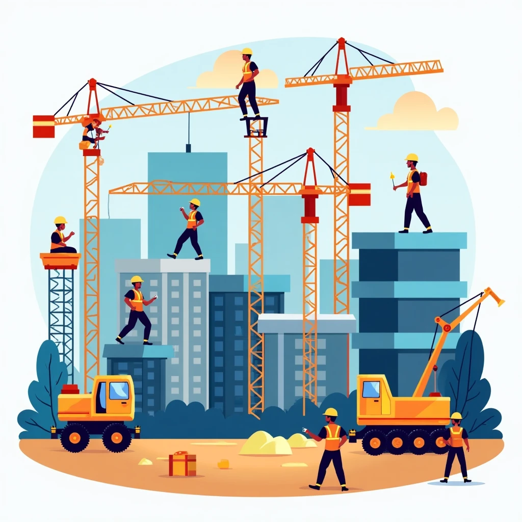Active construction site