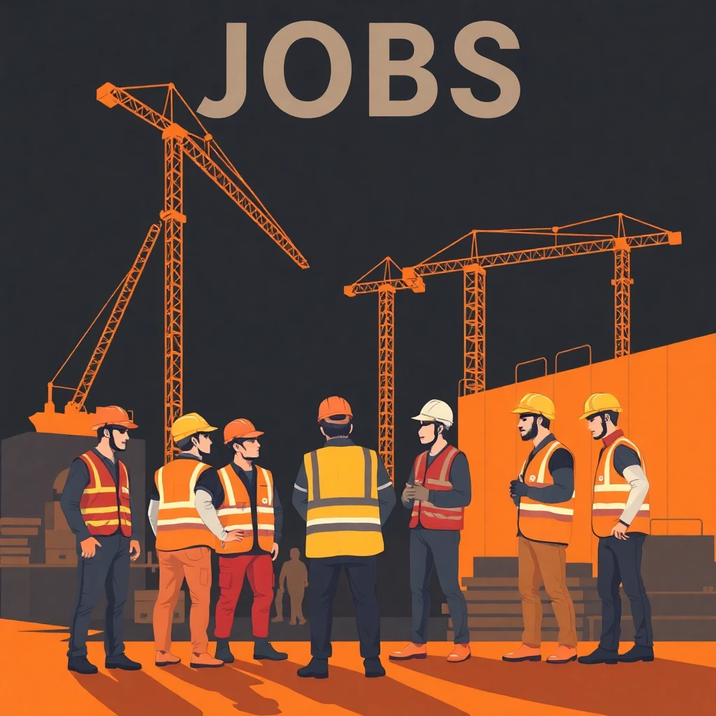 Construction workers on site