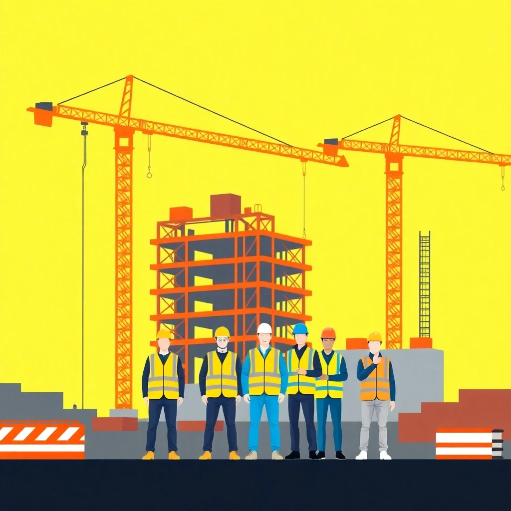 Construction teamwork