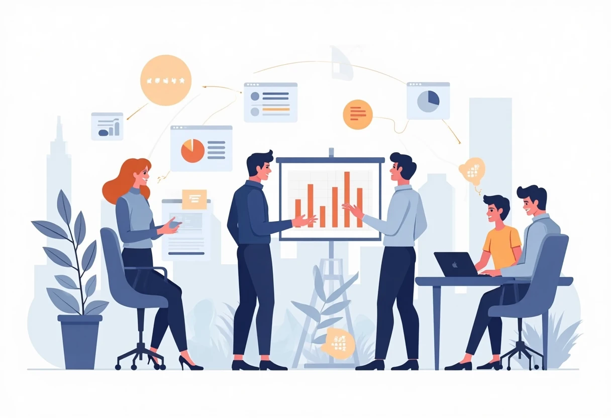 Consultores planificando estrategias