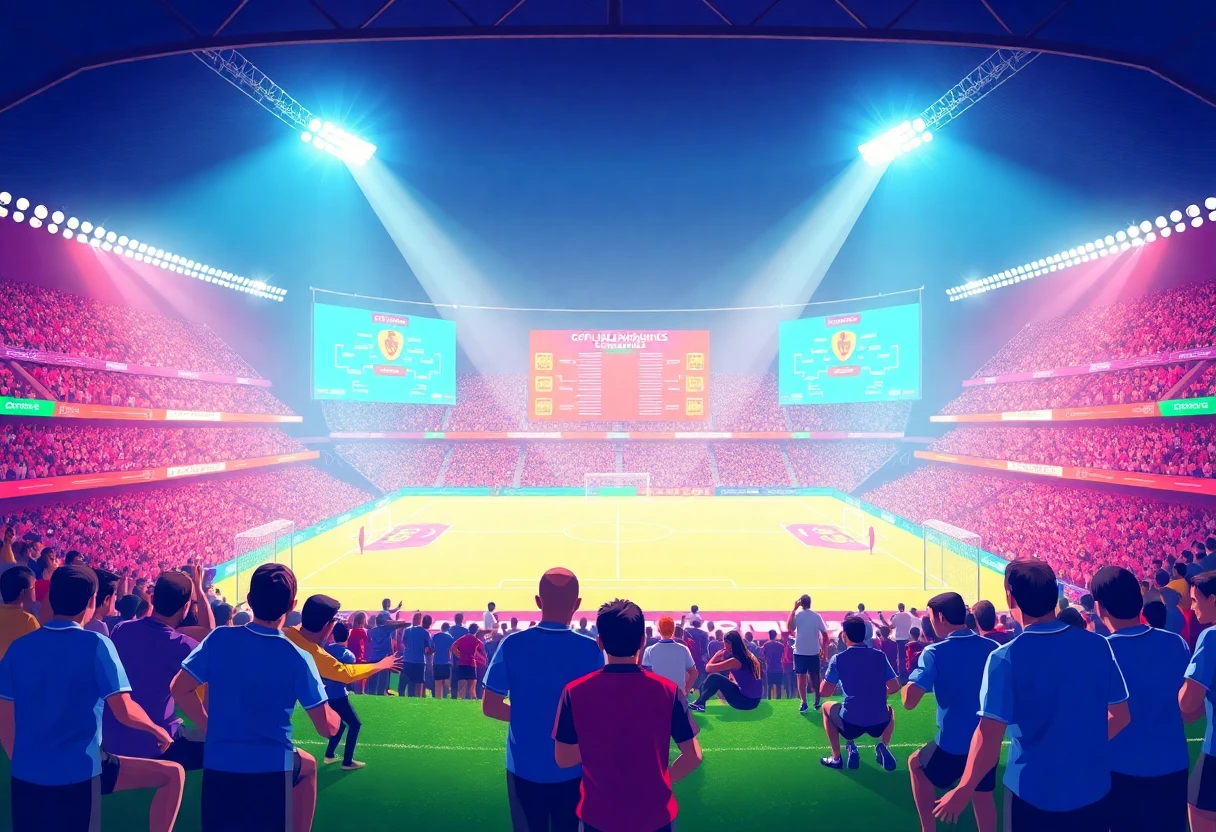 Copa Libertadores match scene