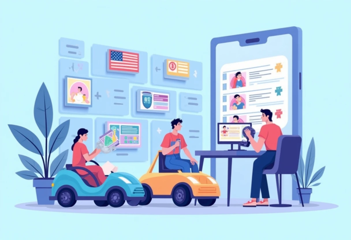 Jogo de corrida com interface premium