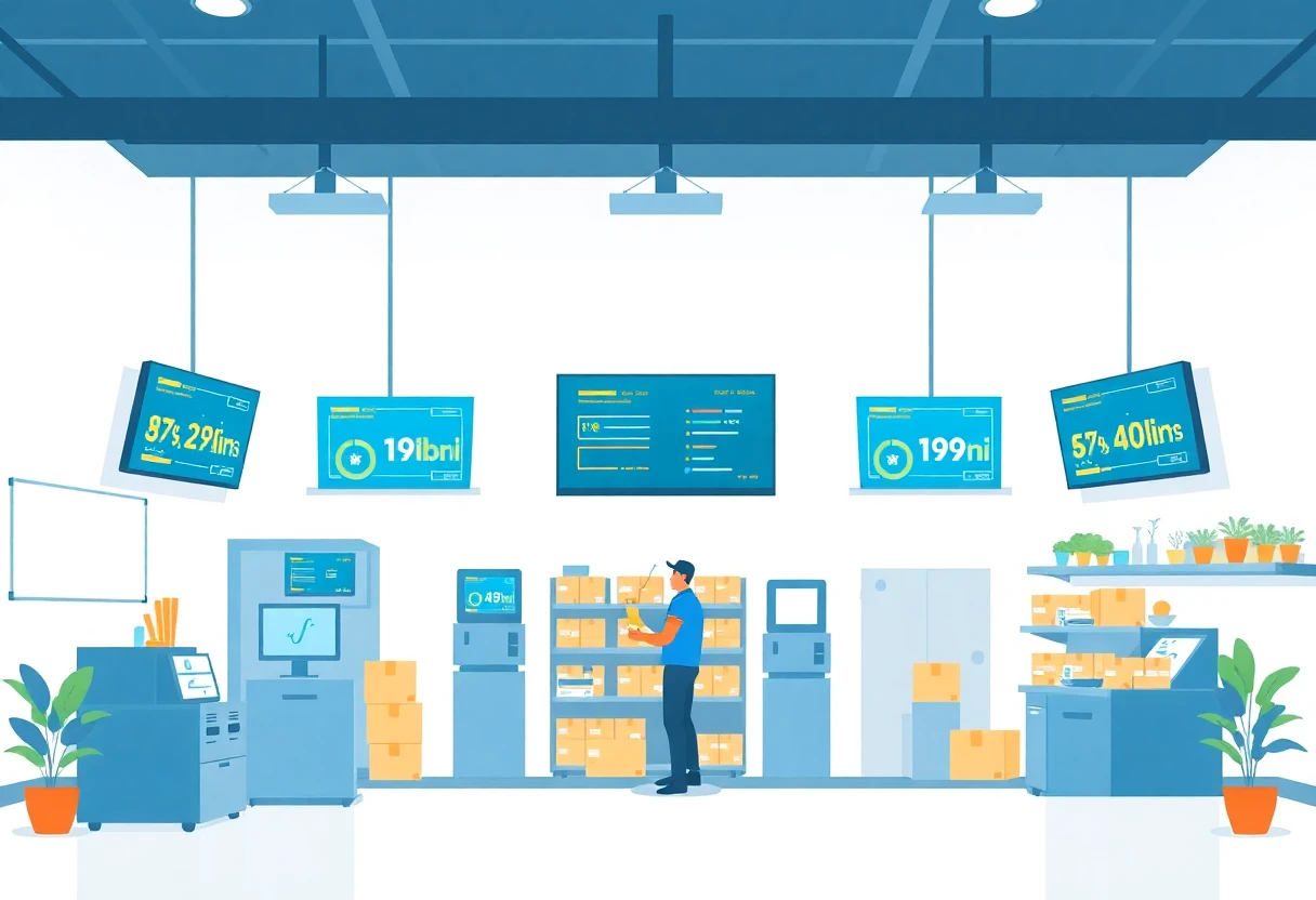 Tech-integrated courier hub
