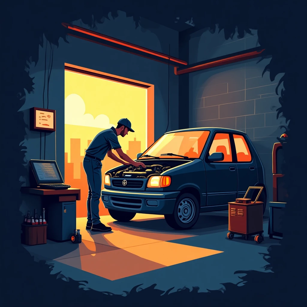 Mechanic at work