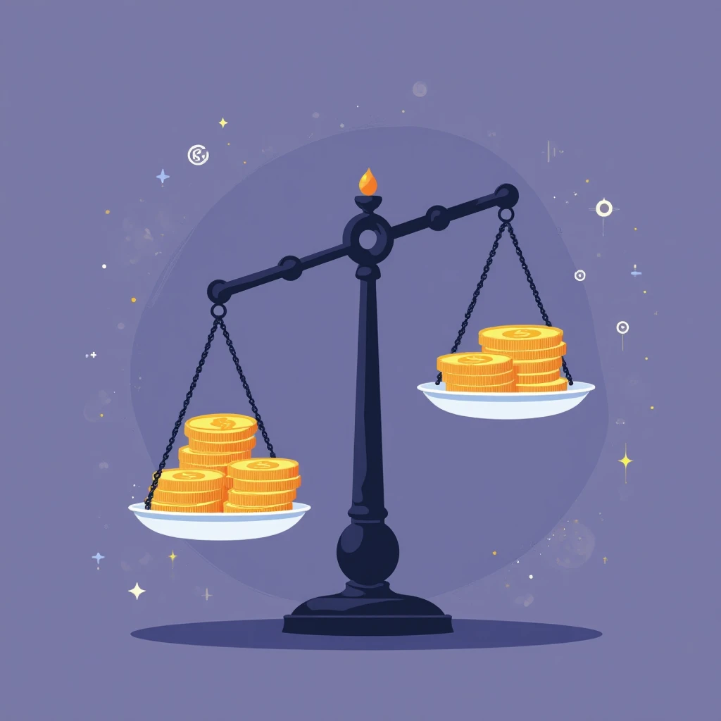Ilustración de comparación de préstamos
