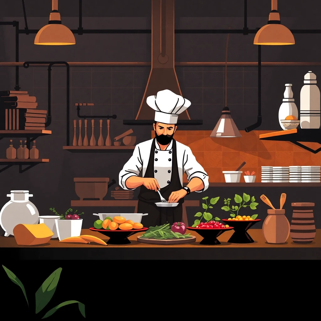 Chef en acción