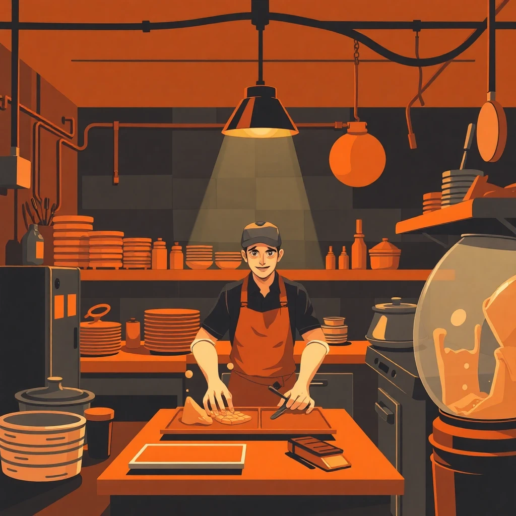 Turno nocturno en cocina