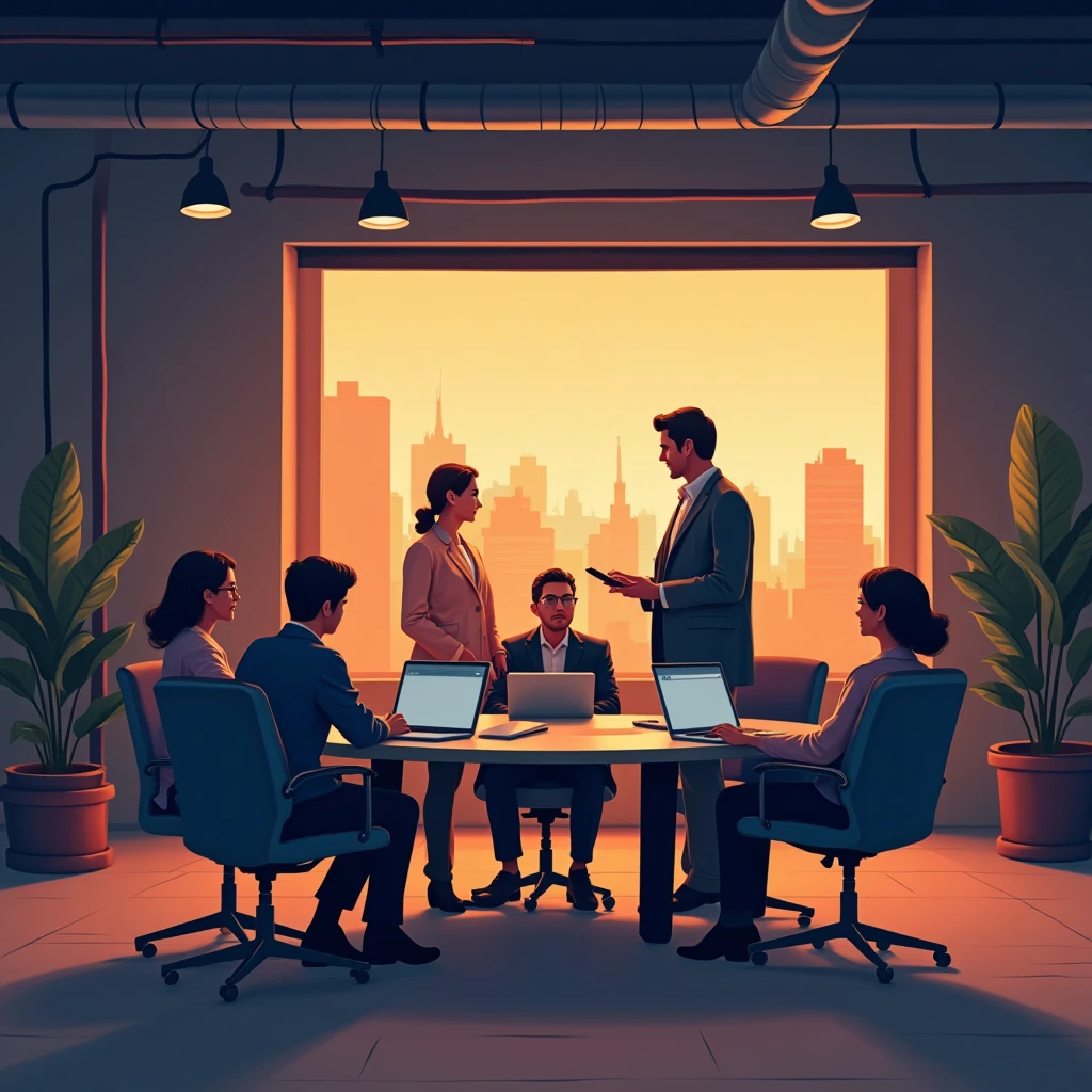 Discusión de equipo en ciberseguridad