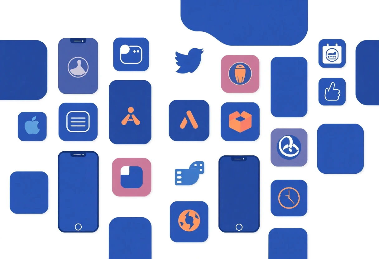 Representación abstracta de apps de limpieza de almacenamiento