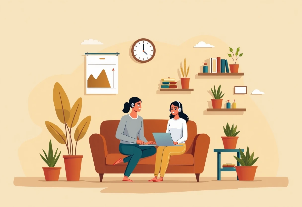 Remote customer service work environment