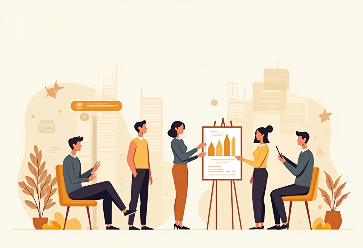 Career discussion among professionals