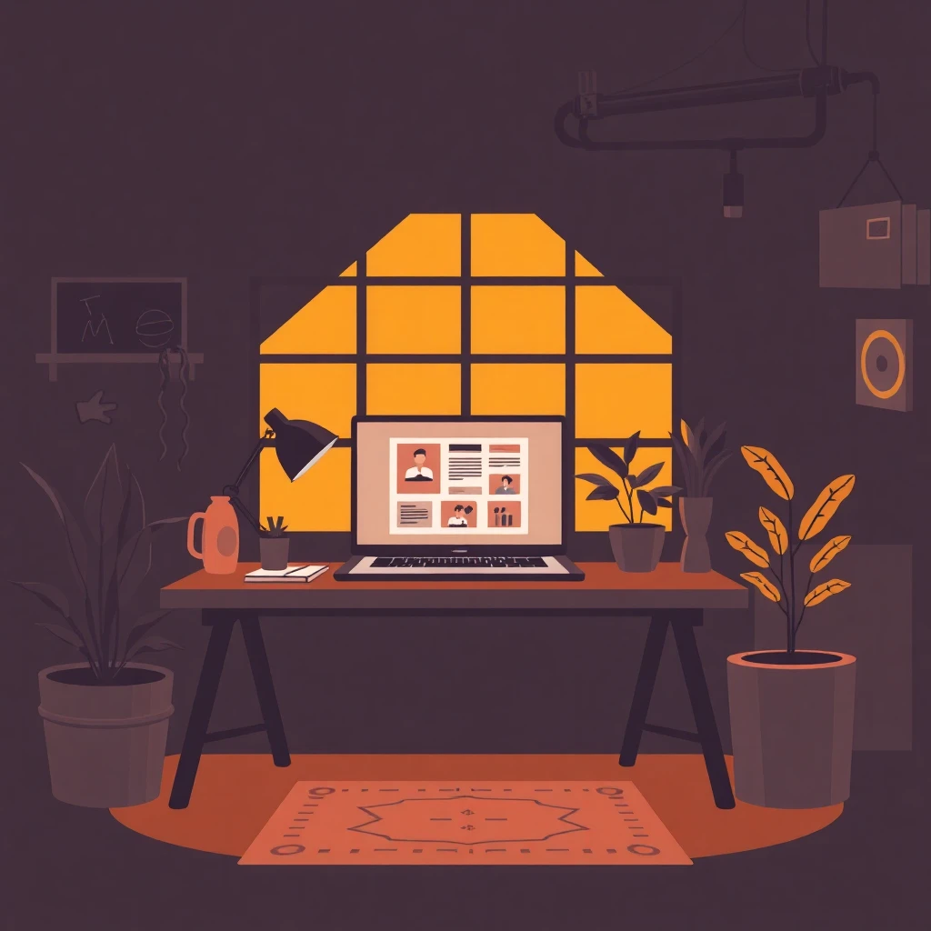Remote work setup