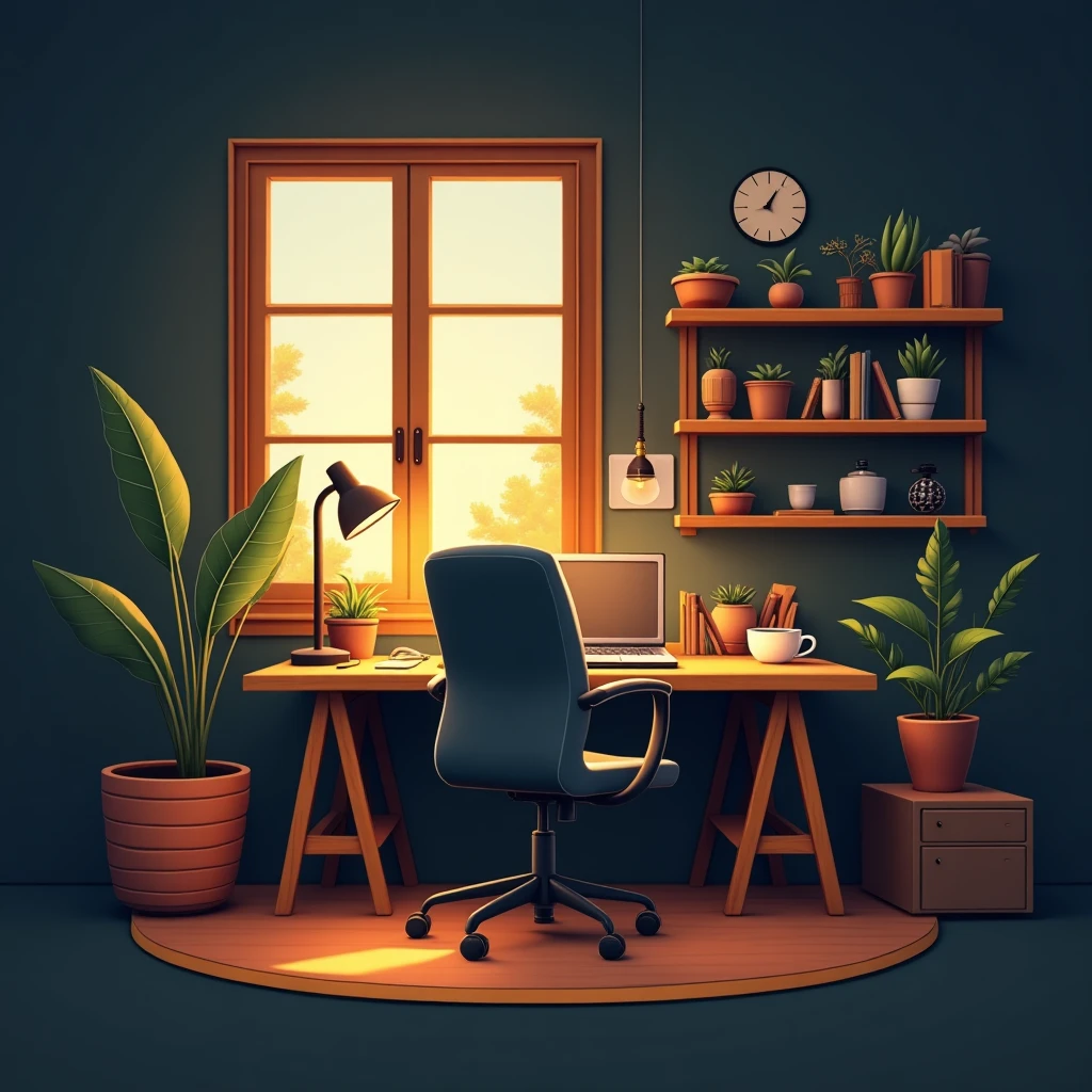 Home office setup