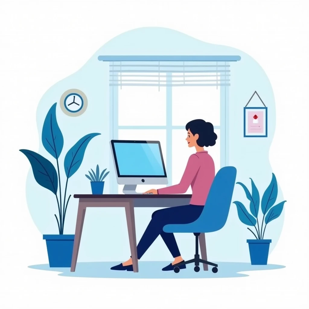 Remote work setup