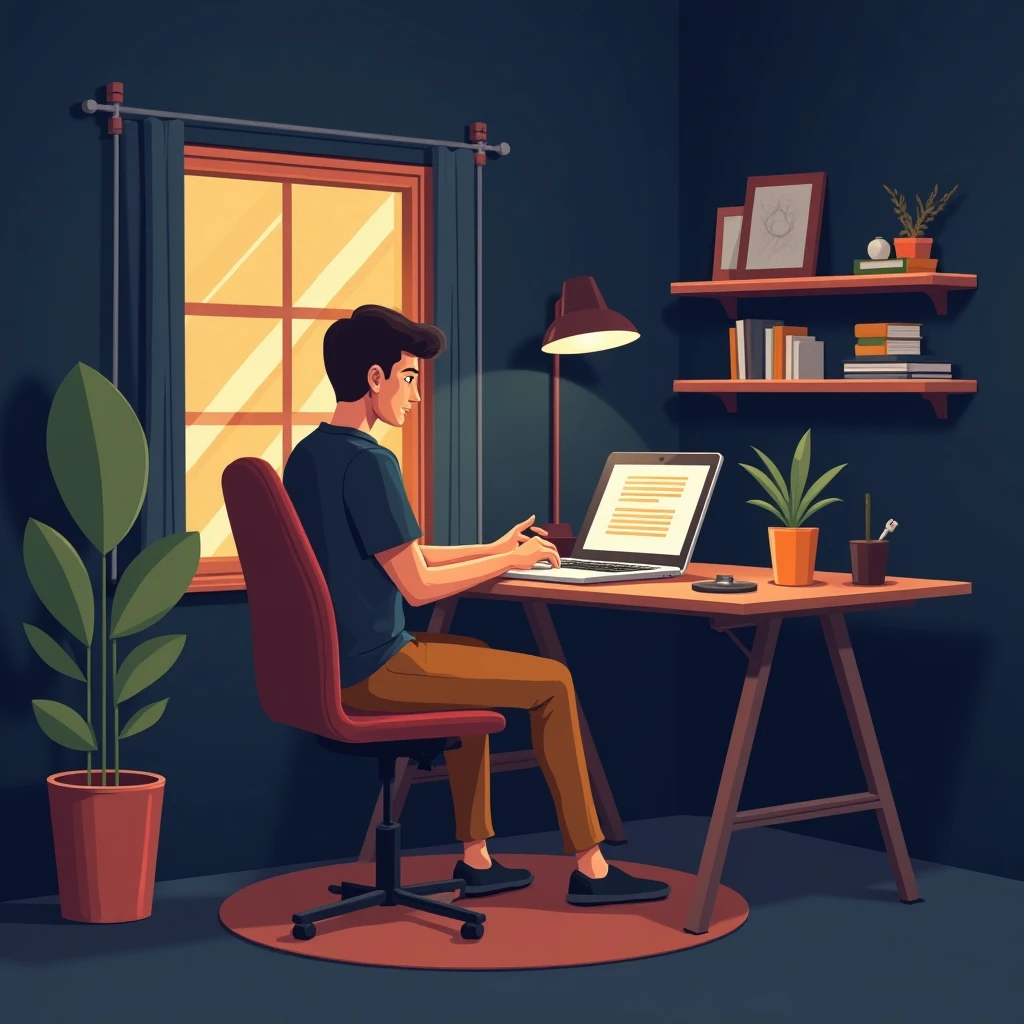 Remote work setup