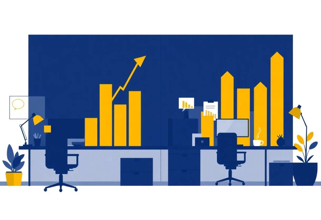 Hybrid customer service roles illustration