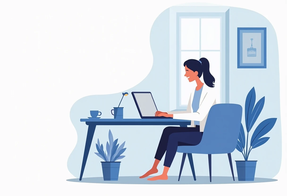 Remote work setup