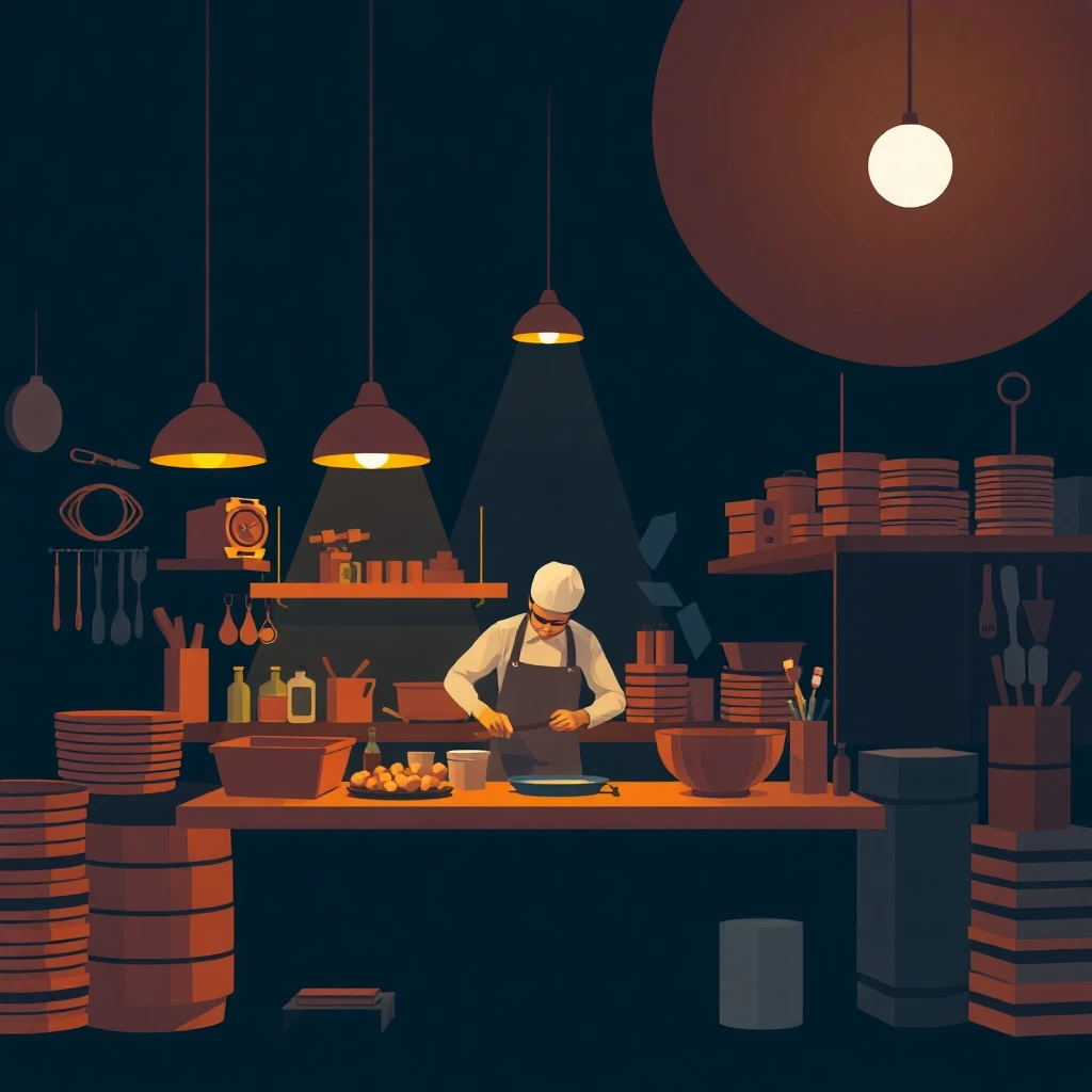 Turno nocturno en cocina