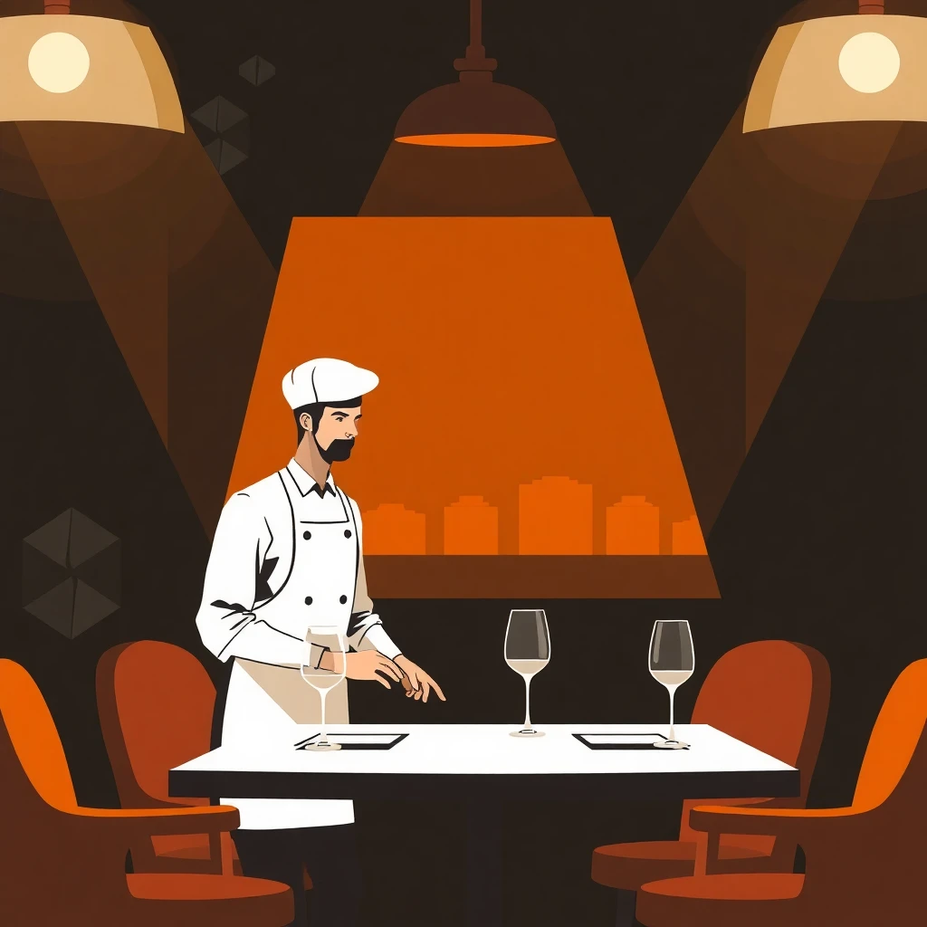 Servicio en un restaurante elegante