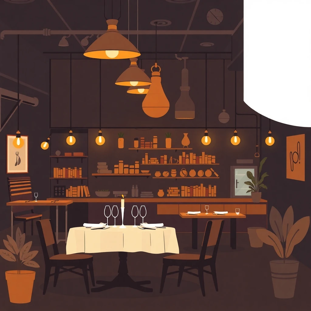 Ambiente de restaurante premium