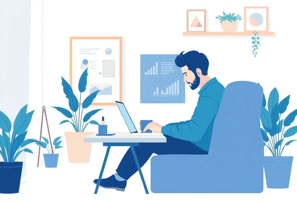 Remote work setup