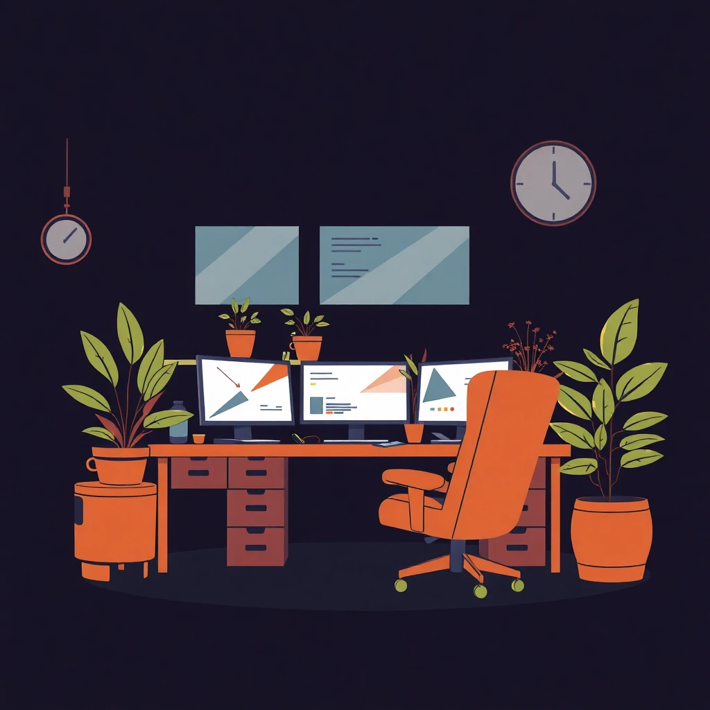 Remote work setup