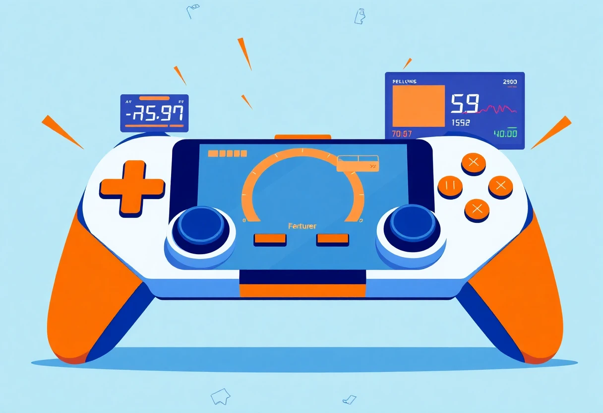 Dynamisk gaming illustration