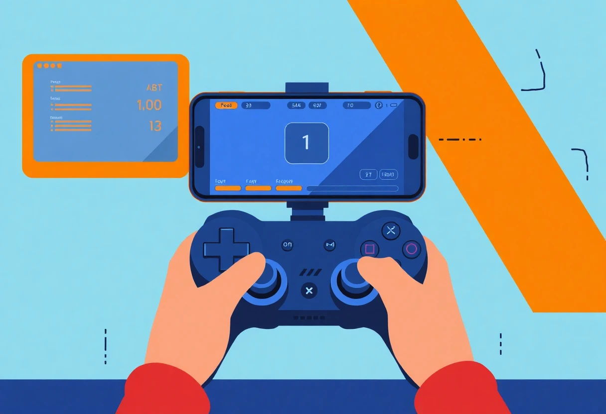 Racing spel illustration
